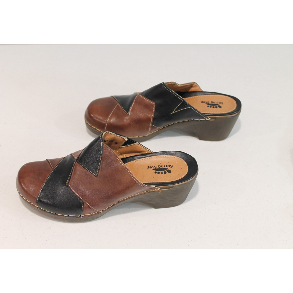 Spring Step Leather Two Tone Patchwork Comfort Cl… - image 3